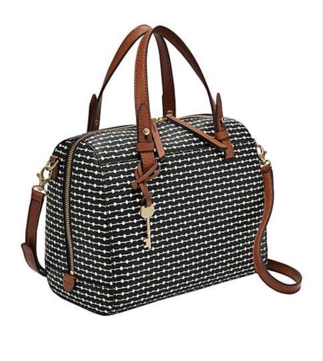 Fossil Fiona Satchel Bag Women s Fashion Bags Wallets Cross body Bags on Carousell