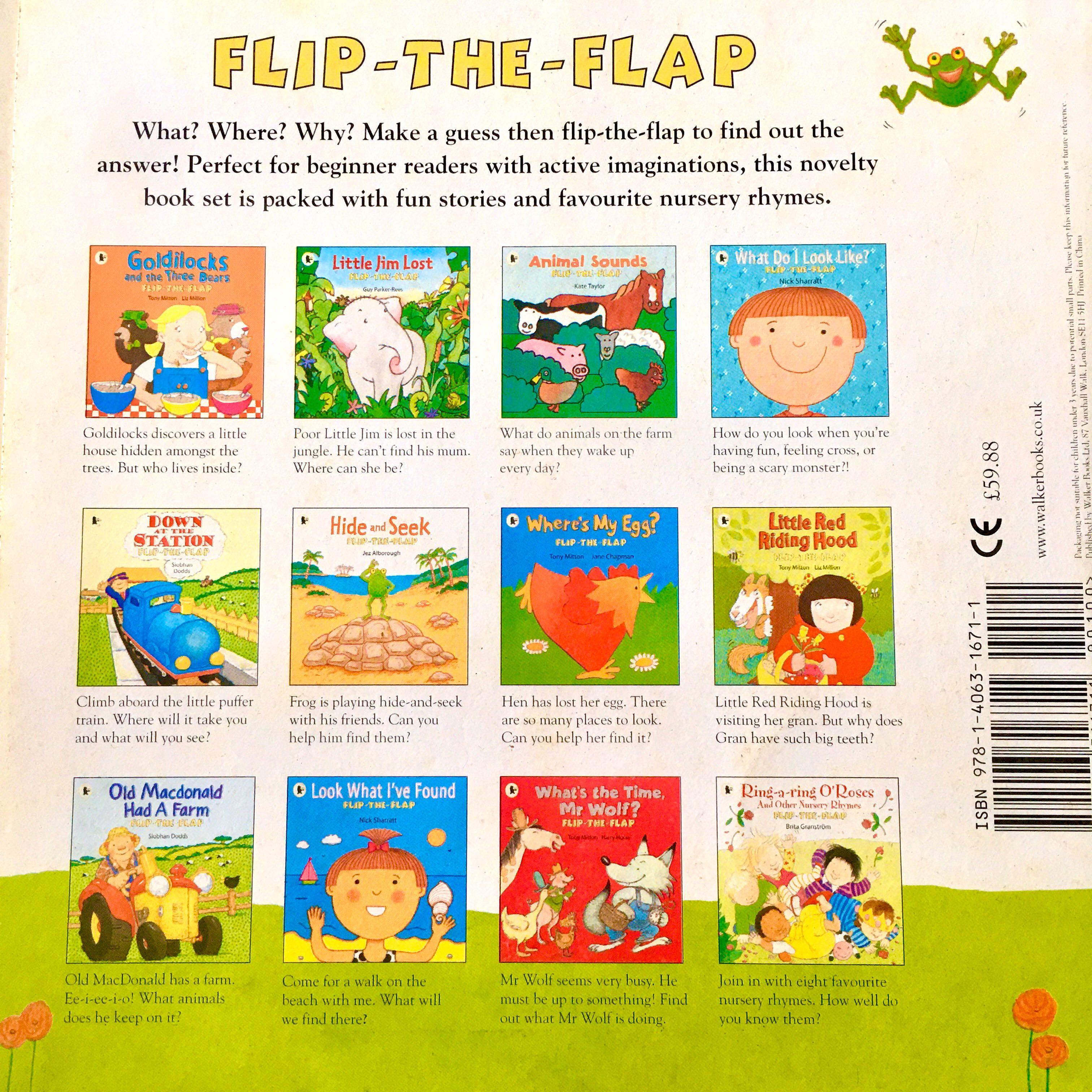 FliptheFlap Children Picture Books Collection (12 bks) by Walker