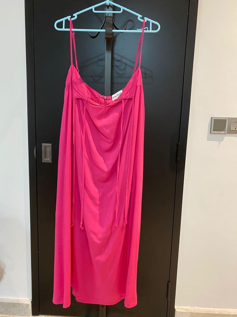 Fuschia pink maxi dress Clearance