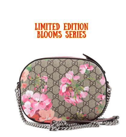 Gucci blooms gg sales supreme mini chain bag