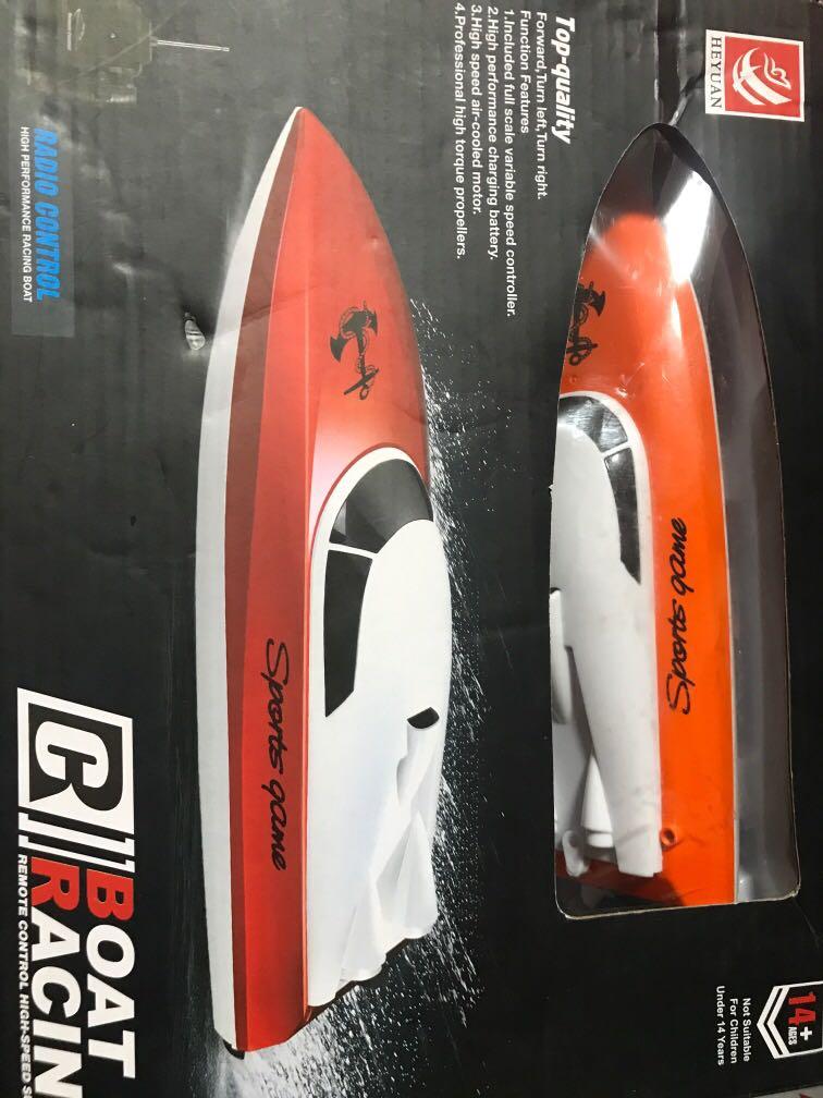 HEYUAN 802 Portable Micro RC Racing Boat Remote Control Speedboat