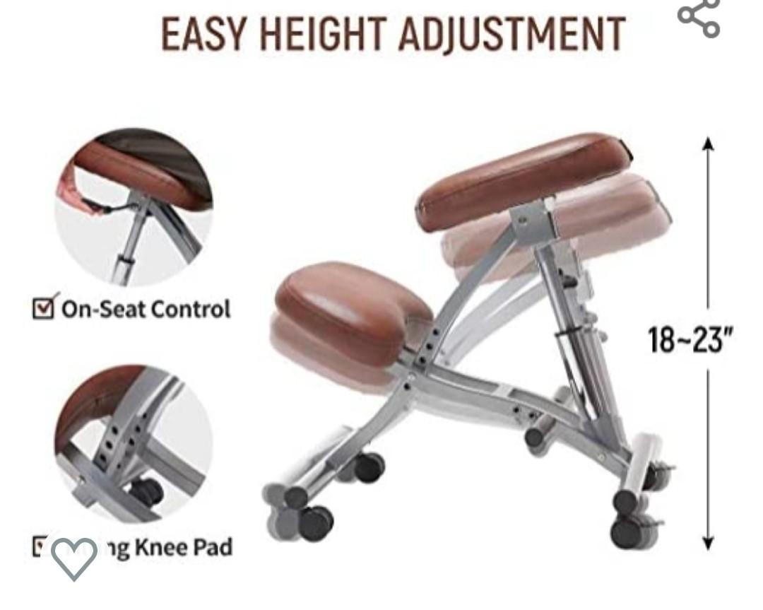 Hydraulics Ergonomic Kneeling Chair, Health & Nutrition, Assistive