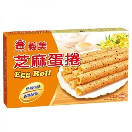 I Mei Sesame Egg Roll 60g 義美芝麻蛋卷 Food Drinks Packaged Instant Food On Carousell