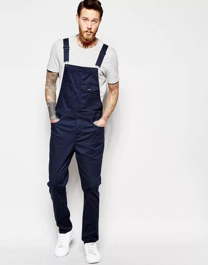 Men Jumpsuits men white black blue Denim overalls Men s Fashion