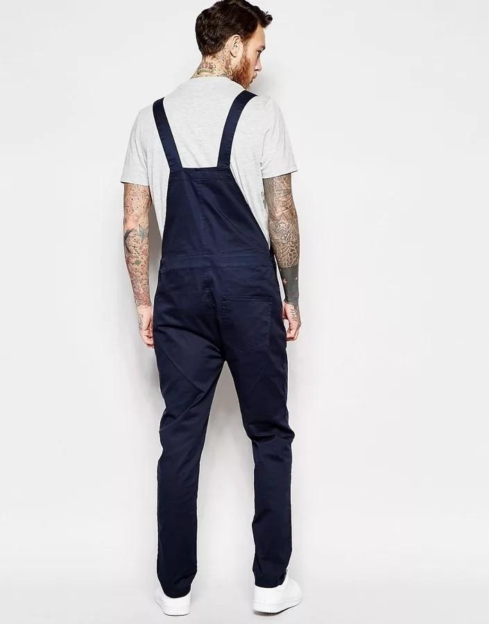 White denim clearance overalls mens
