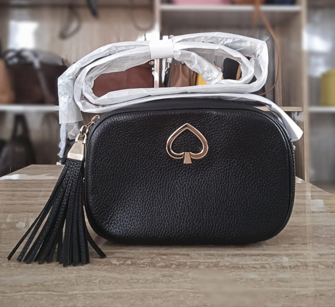 Kate Spade Kourtney Camera Bag Black Barang Mewah Tas Dompet