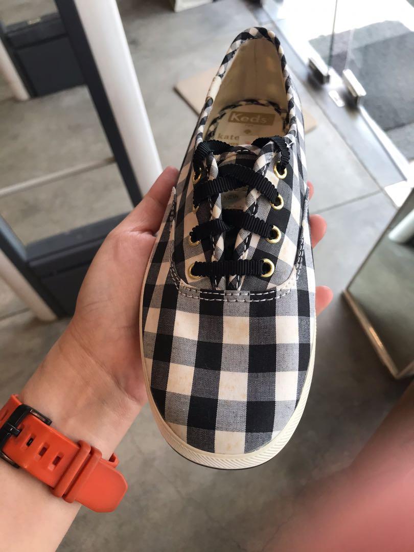 Keds Kate Spade Checkered, Women's Fashion, Footwear, Sneakers on Carousell