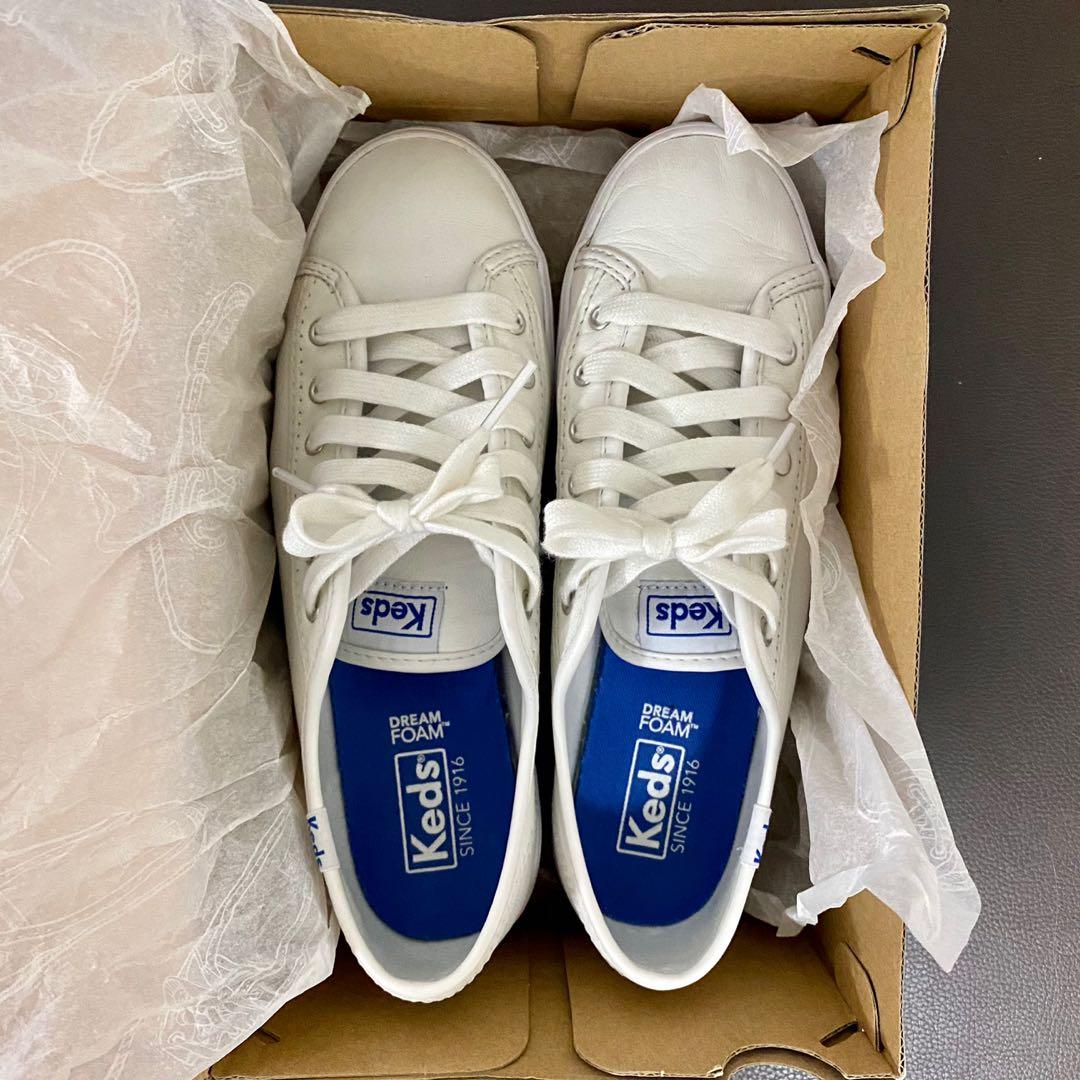 Keds Women s Triple Kick Leather White