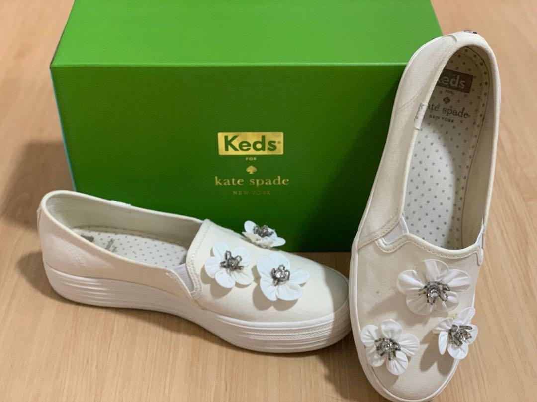 Keds x Kate Spade Triple Decker Flowers Slip On Sneakers, Women's Fashion,  Footwear, Sneakers on Carousell