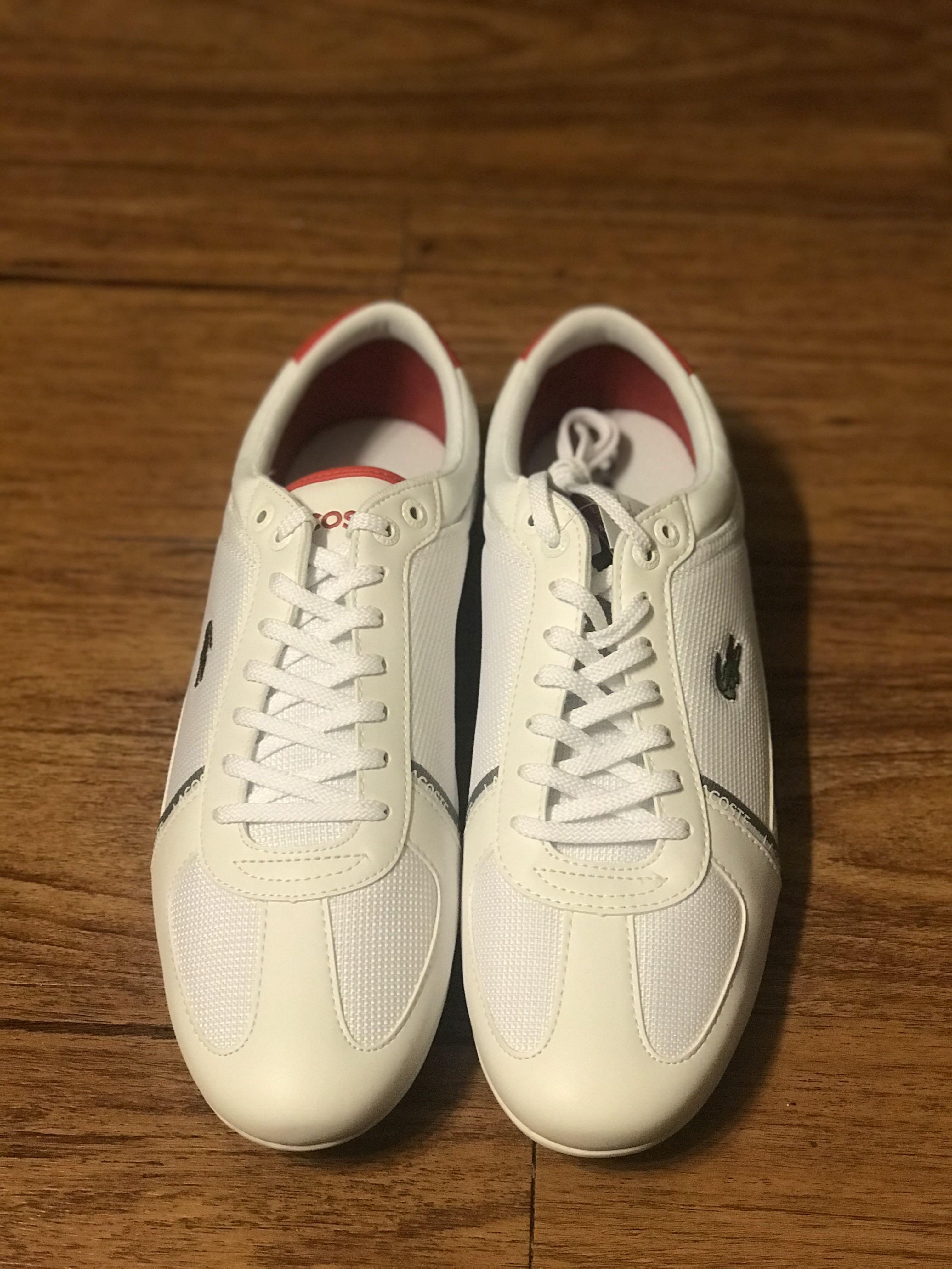 LACOSTE EVARA SPORT SNEAKERS IN WHITE REPRICED Men s Fashion Footwear Sneakers on Carousell
