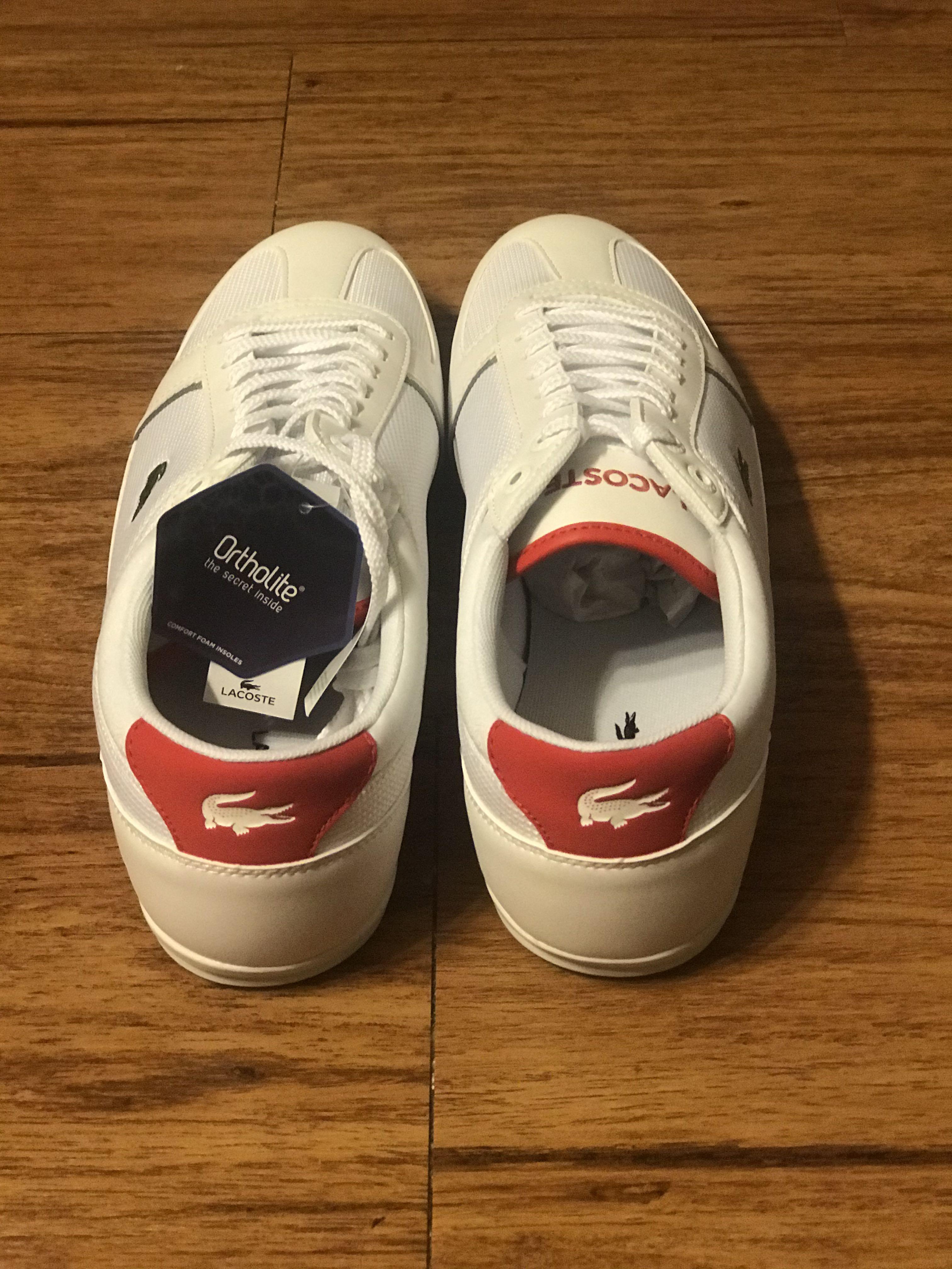 LACOSTE EVARA SPORT SNEAKERS IN WHITE REPRICED Men s Fashion Footwear Sneakers on Carousell