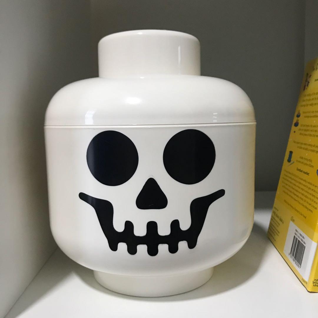 Lego skull hot sale storage head