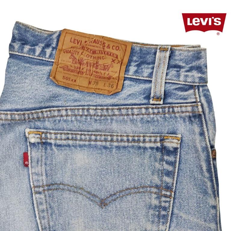 Levis 501XX 牛仔褲W35 L36 Vintage 古著Second Hand 2nd, 男裝, 褲