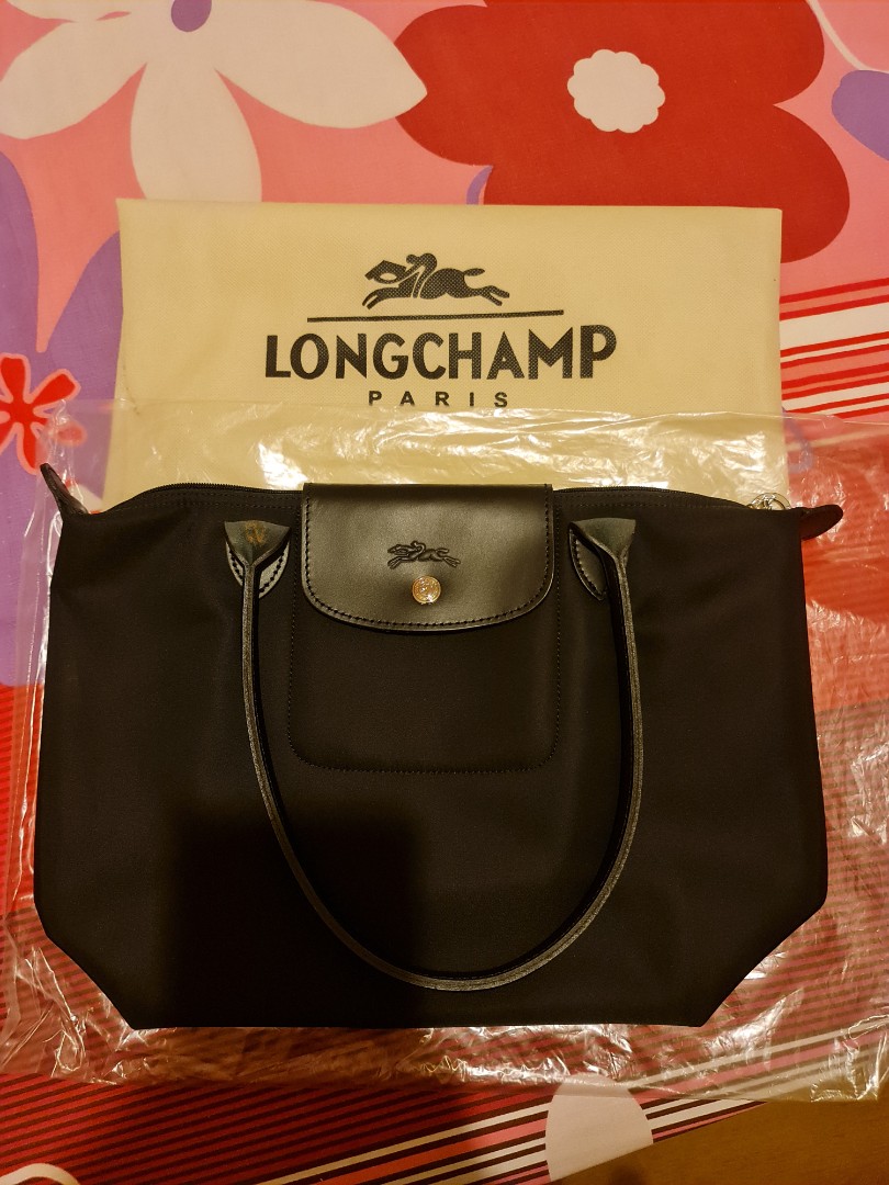 Longchamp Planetes Medium Long Tote Black Women s Fashion Bags Wallets Tote Bags on Carousell