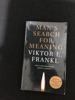 Man's Search For Meaning by Viktor Frankl