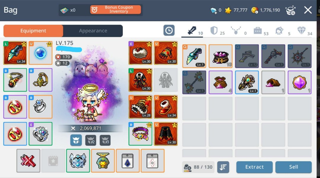 Maplestory M LVL176 SHADE ACCOUNT, Video Gaming, Gaming Accessories