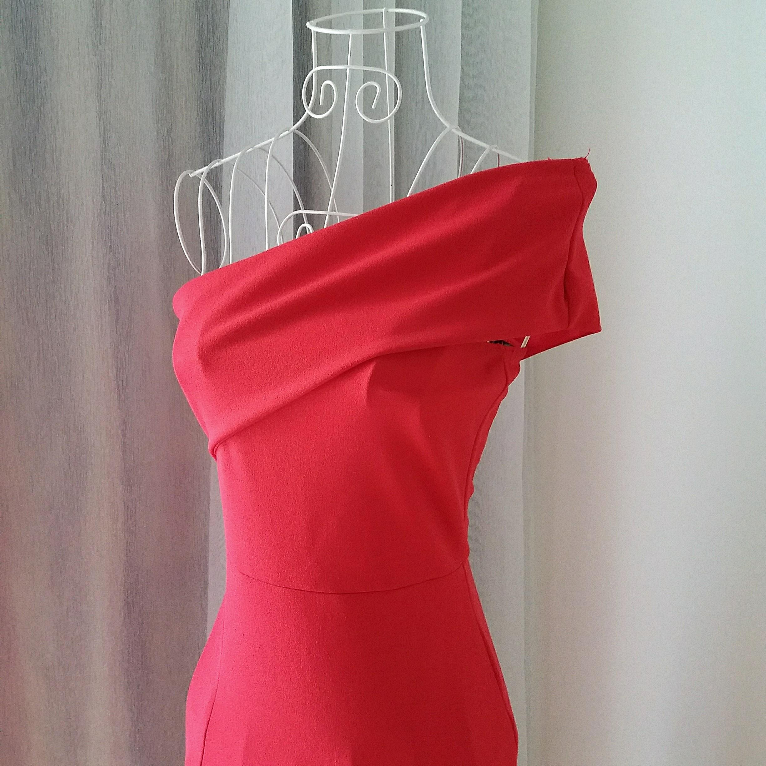 strapless open back dress Sequin Metallic Pink Mini Party Dress main image 1