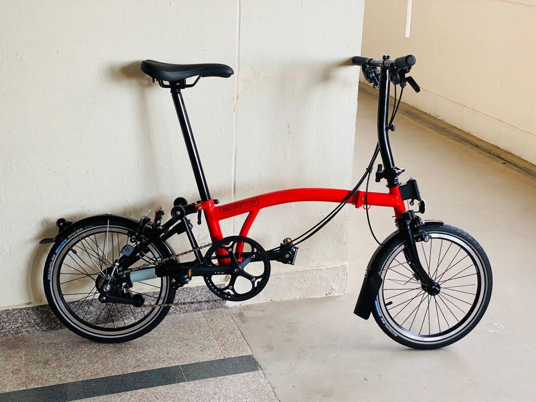New Brompton Rocket Red S6L Sports Equipment Bicycles Parts