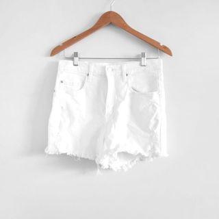 Nobody denim white shorts