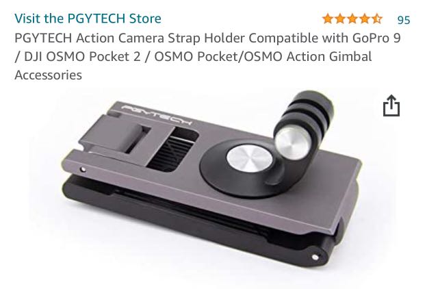 Strap Clamp for GoPro/OSMO Pocket Action Cameras – PGYTECH