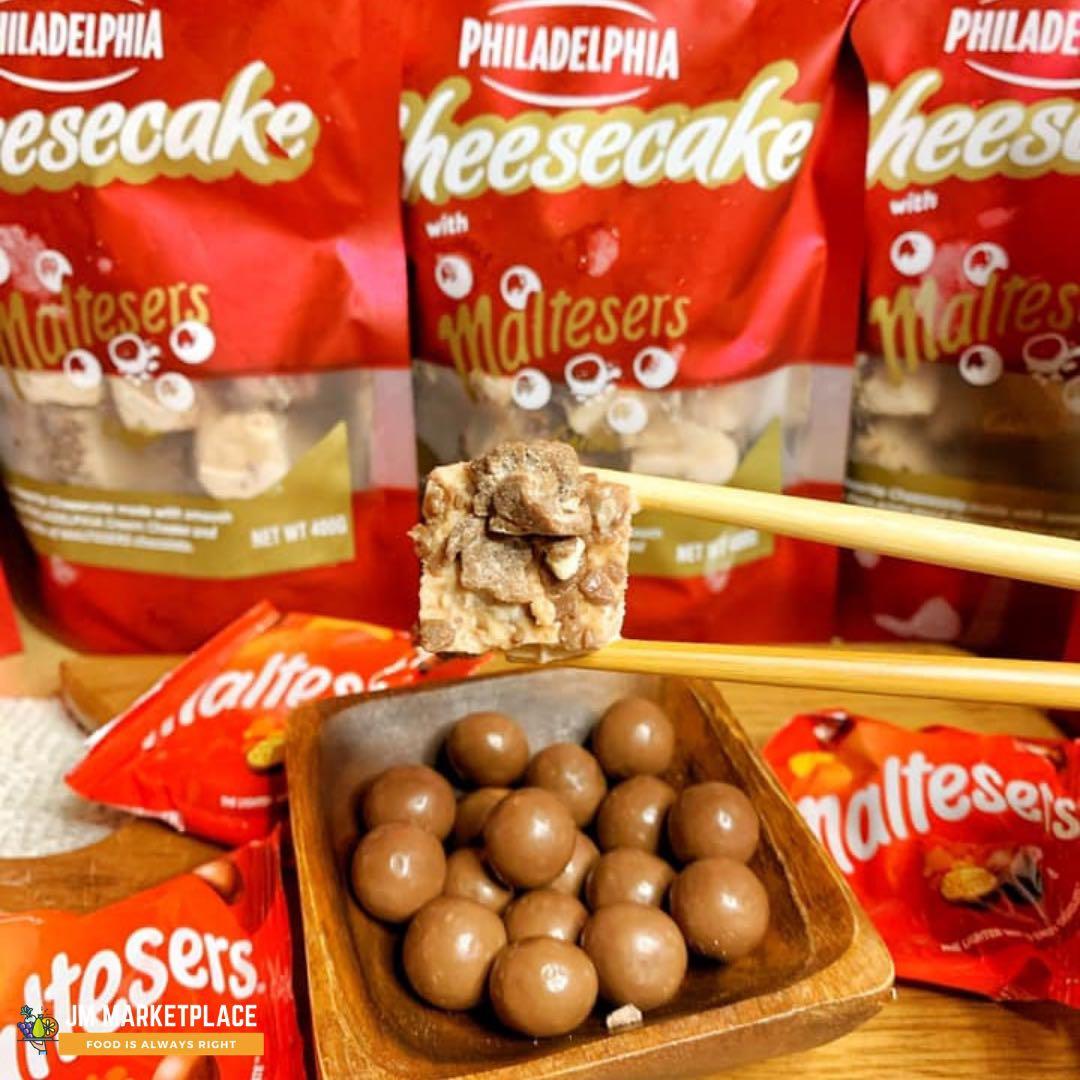 Philadelphia Cheesecake Cubes (Category: Local Eats) located in Pasig City. Submitted by jcfrayres (Listing ID 1059782031, Image 3). Description: Give yourself a yummy treat with these best selling mouth watering cakes 🤤 Perfect for this holiday season🎄 NEW‼️ 400g 🔵Philadelphia Oreo Cheesecake 🔴Philadelphia Maltesers Cheesecake 🟢Philadelphia Kitkat Matcha Cheesecake 🔺Philadelphia Cheesecake Trial Packs 250g Available na! Follow us on: FB: w