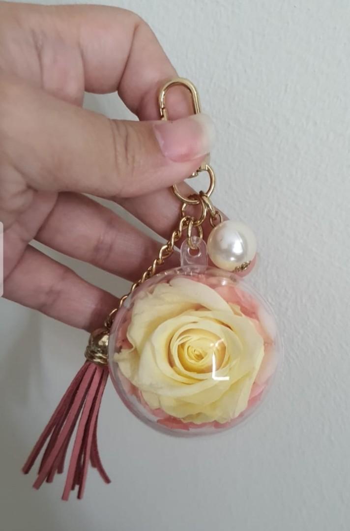 Preserved Flower Keychain Gift for your love ones Hobbies Toys Stationery Craft Flowers Bouquets on Carousell