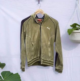 PUMA VELVET TRACK JACKET Women s Fashion Coats Jackets