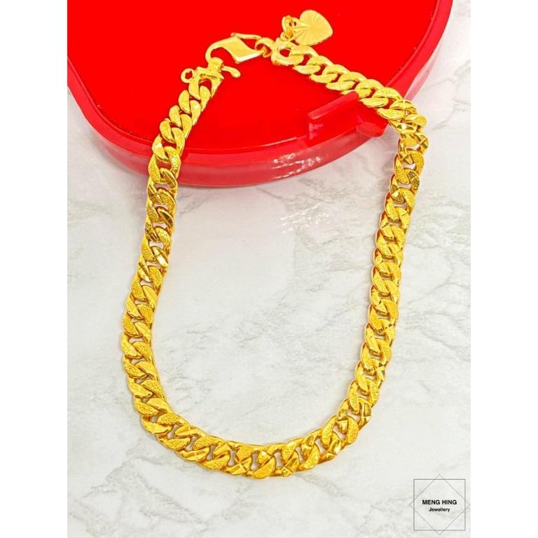 Rantai Tangan Pasir Kosong Emas 916 Women S Fashion Jewellery On Carousell