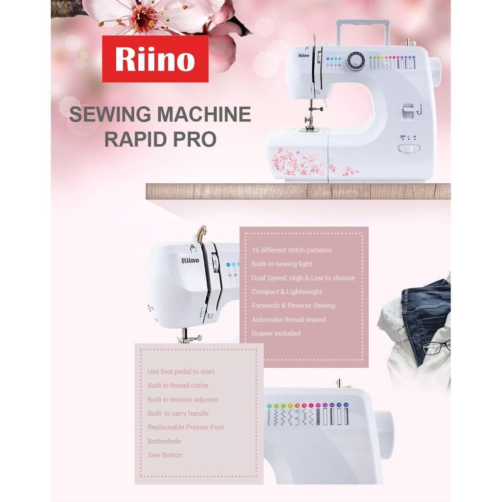 Riino Sewing Machine, TV & Home Appliances, Washing Machines and Dryers