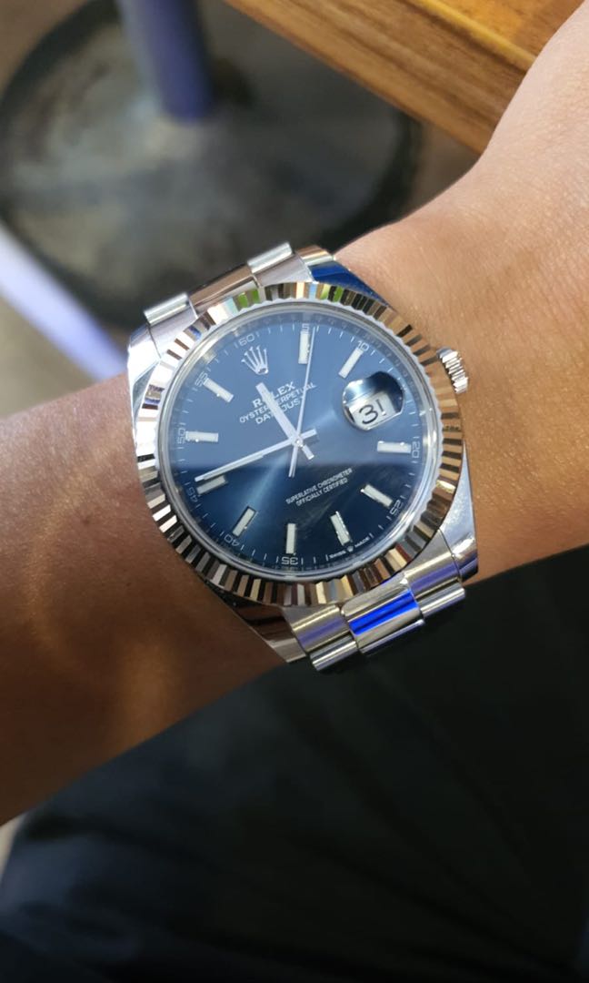 Dec 2019 LNIB Rolex Datejust 126334. Blue dial. Full set Men s Fashion Watches Accessories Watches on Carousell