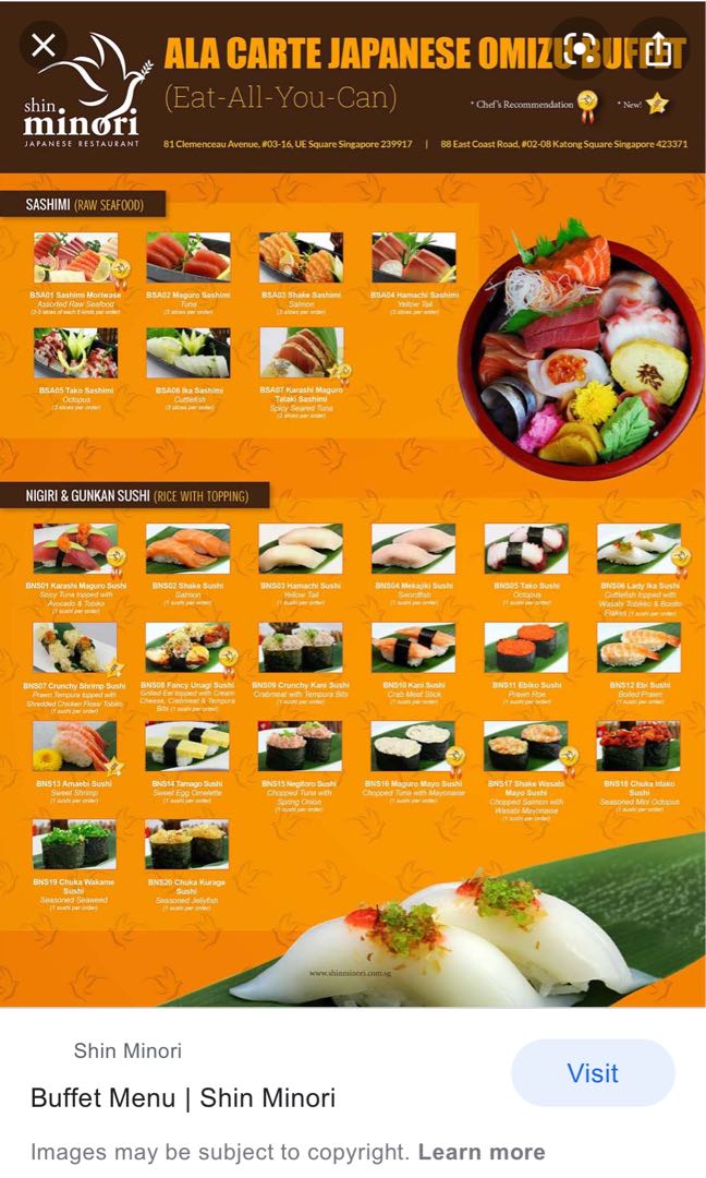 Shin Minori Weekday Lunch Buffet Voucher At Ue Square Entertainment Gift Cards Vouchers On Carousell Layanan conveyor belt restoran sushi di jakarta.