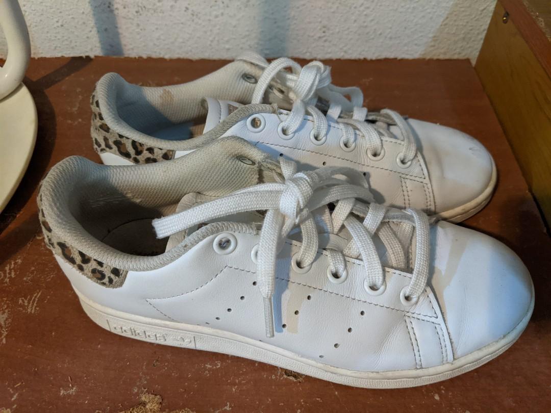 Stan smith leopard white sneakers US 6/EU 37, Women's Fashion, Footwear,  Sneakers on Carousell