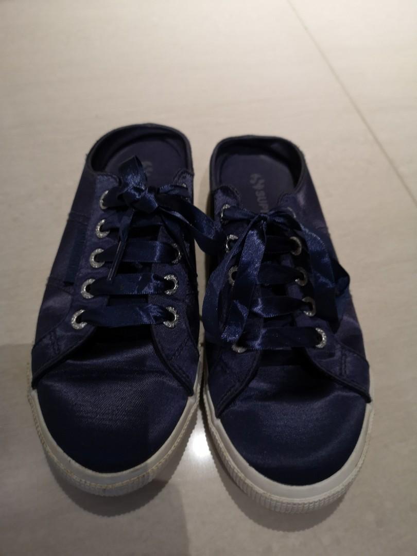 Navy slip on shoes womens Clearance