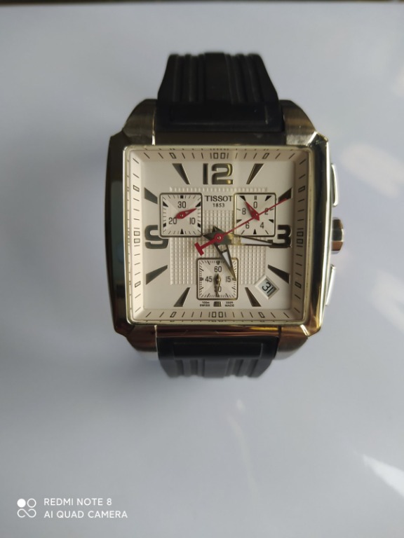 Tissot Men T Trend Quadrato Chronograph Quartz Watch Men S Fashion Watches On Carousell