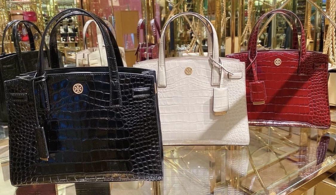 Tory Burch WALKER EMBOSSED SMALL SATCHEL