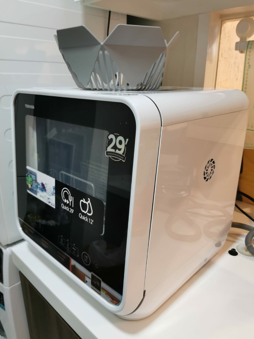 Toshiba Mini 5L Portable Dishwasher DWS22ASG(K) Best Kitchen Plates
