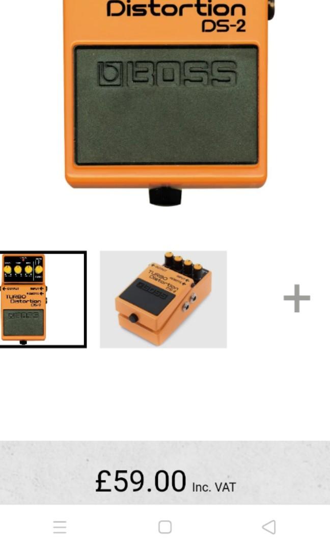 Turbo Distortion DS2 Guitar Pedal (Kurt Cobain), Hobbies & Toys, Music