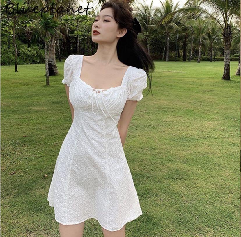 White Sunday Dress Women s Fashion Dresses Sets Dresses on