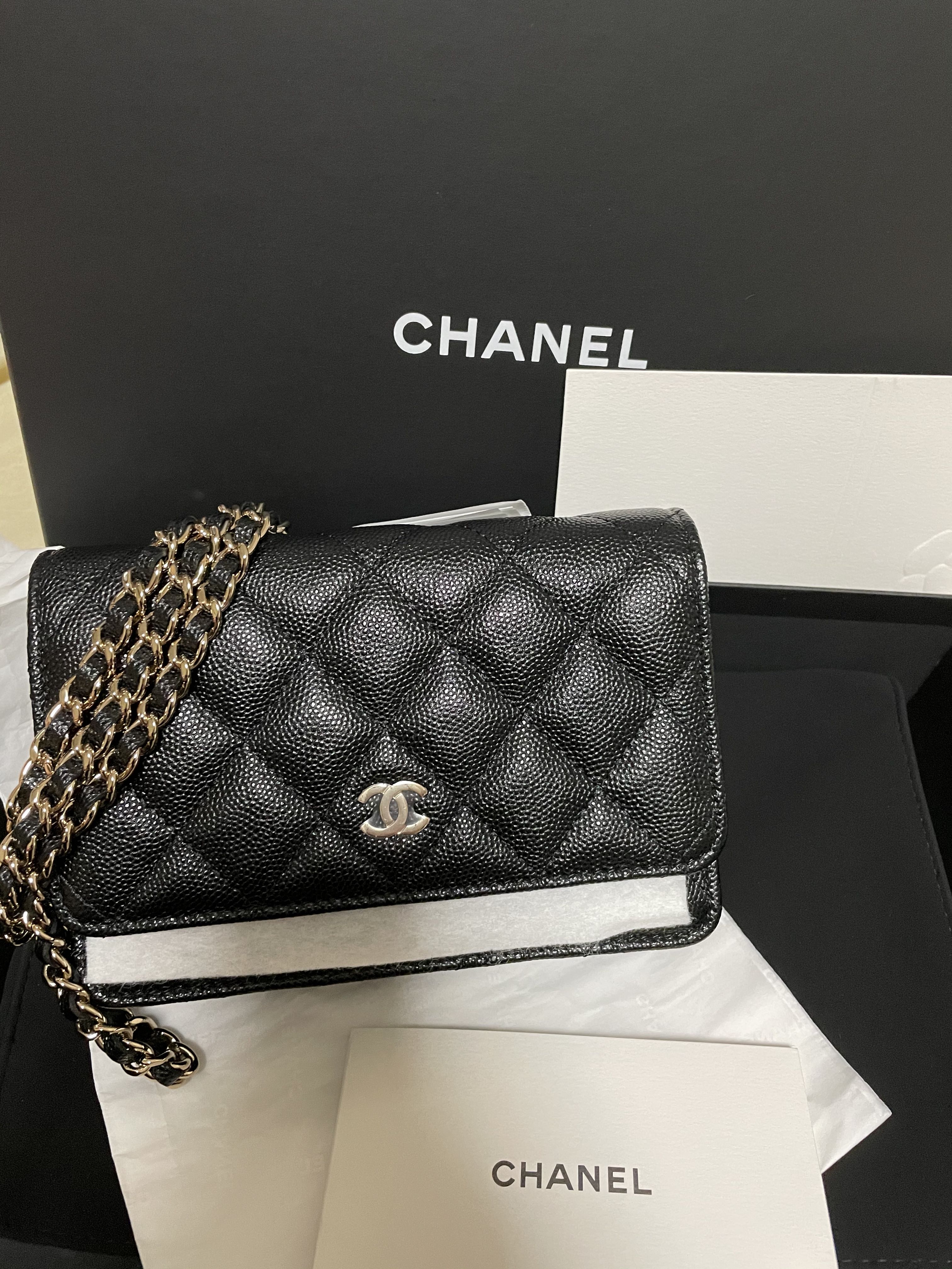 woc chanel bag black