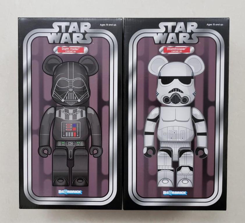 全新Medicom Bearbrick 400% Starwars Darth Vader & Stormtrooper