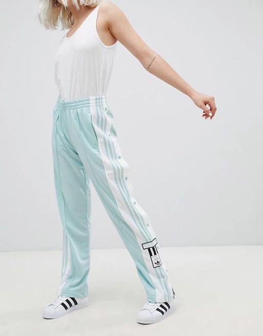adidas Originals Adibreak 3-Stripe Rose Taping Popper Track Pants | Urban  Outfitters UK