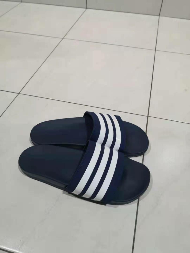 adidas cloudfoam plus stripes slides