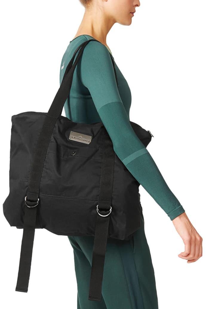 Adidas by Stella McCartney Black Gunmetal Yoga Bag, Women's Fashion, Bags &  Wallets, Beach Bags on Carousell
