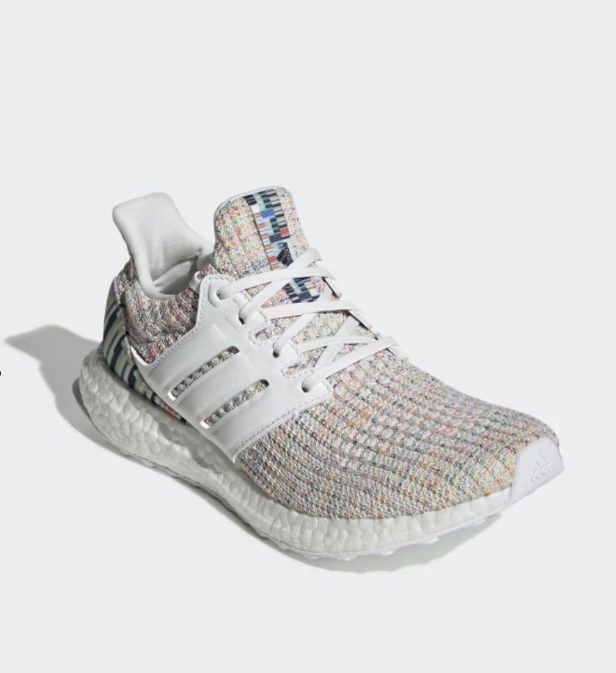 Adidas Ultra Boost in Crystal White Glow Green Women s Fashion