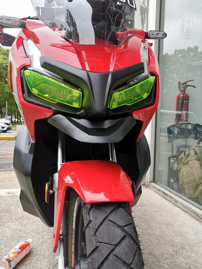 ADV150 facelift kit beak nose winglet wing headlight protector protection grill mesh Motorcycles Motorcycle Accessories on Carousell