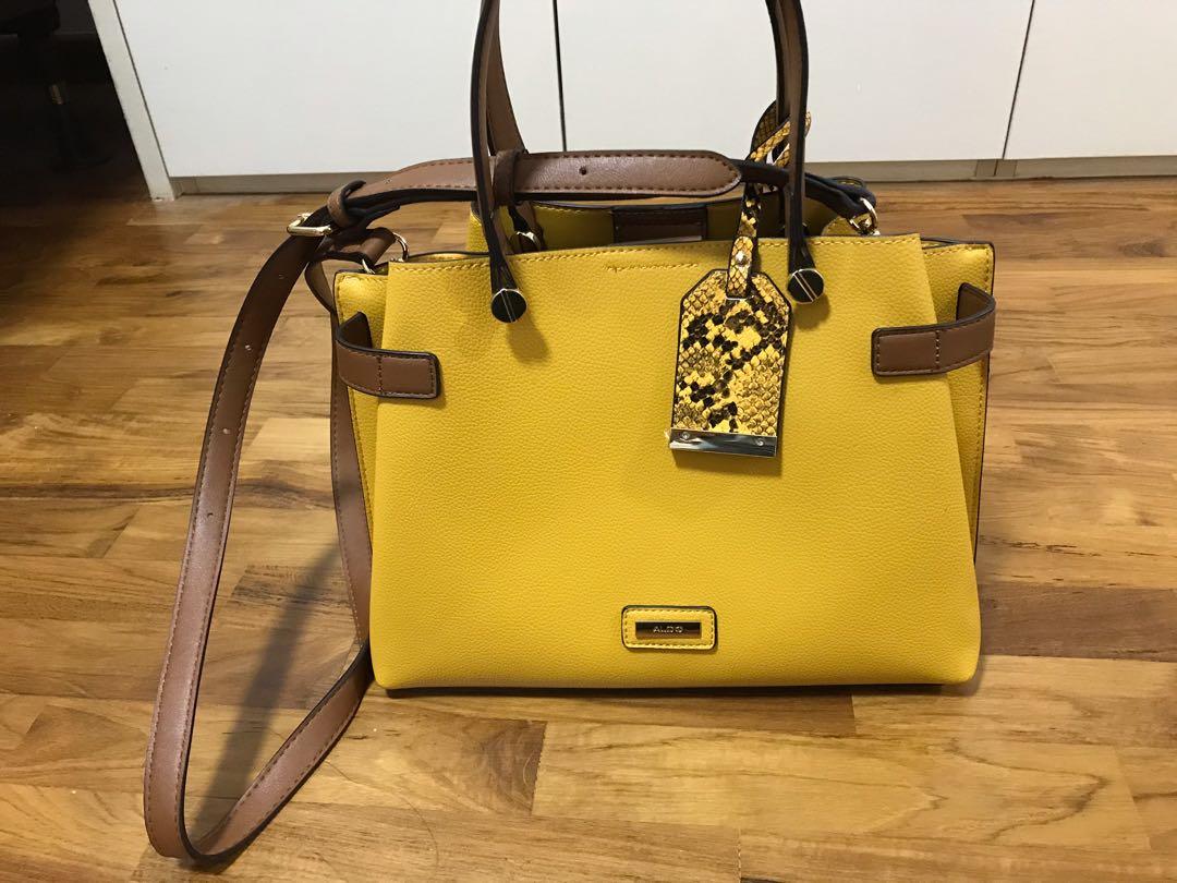 Aldo mustard sales yellow bag