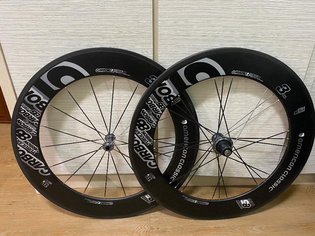 American Classic carbon 85mm wheel deep tubulars with NEW cassette Tyres and MORE