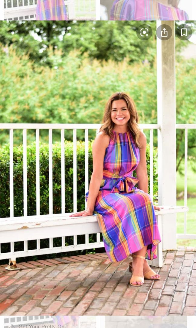 Ann taylor plaid top dress