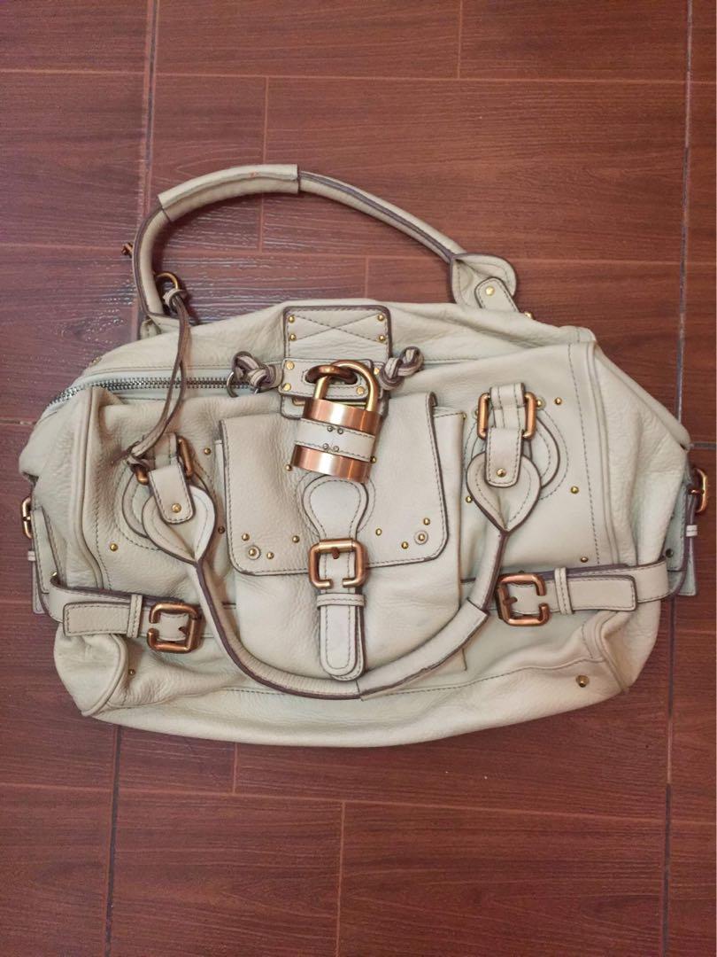 Authentic Chloe bag (Category: Purses & Pouches) located in Legazpi City. Submitted by brandedstuffphl (Listing ID 1061929089, Image 1). Description: Authentic Chloe bag wih padlock & key Minimal signs of usage.