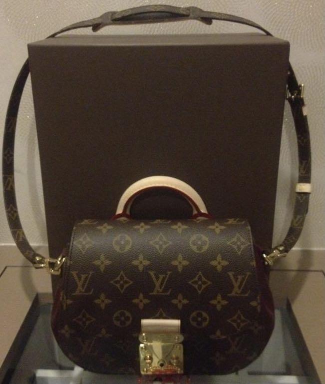 Louis Vuitton Monogram Canvas & Bordeux Calfskin Eden MM Shoulder bag
